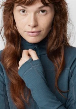 FJÄLLRÄVEN Abisko Lite Half Zip - Fleece Trui - Indigo Blue -Fjällräven 36014b9e5341499a9d01aa2a47810c8a