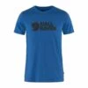 FJÄLLRÄVEN Logo Tee - T-Shirt Print - Blue