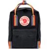FJÄLLRÄVEN Kanken Rainbow Mini City- Rugzak - Black/Rainbow