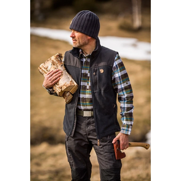 FJÄLLRÄVEN Fjällräven Buck Fleece Vest - Graphite/black 3 FJÄLLRÄVEN Fjällräven Buck Fleece Vest - Graphite/black - Afbeelding 3