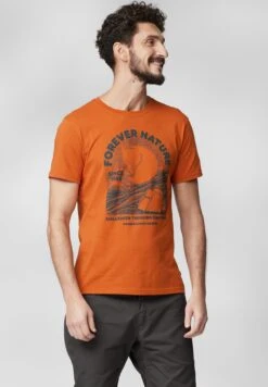 FJÄLLRÄVEN Equipment - T-Shirt Print - Sunset Orange