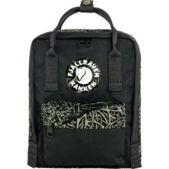 FJÄLLRÄVEN Fjällräven Kanken Art Mini Rugzak - Darkwoods -Fjällräven fjaellraeven kanken art mini backpack 8 1419913