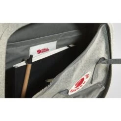 FJÄLLRÄVEN Fjällräven Kanken Re-Wool Laptop 15" Rugzak - Granite Grey -Fjällräven fjaellraeven kanken re wool laptop 15 backpack granite grey 9 1025455