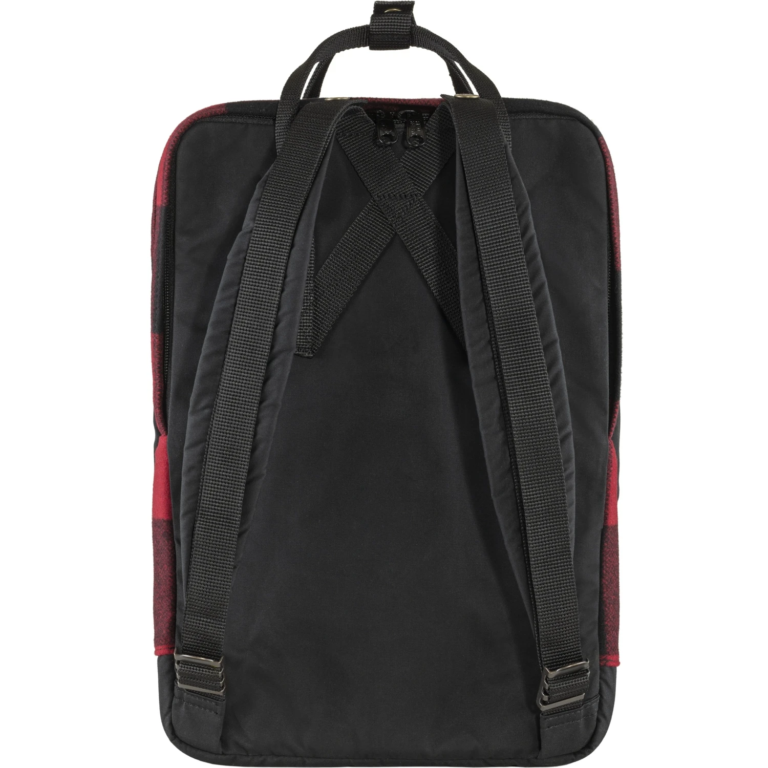 FJÄLLRÄVEN Fjällräven Kanken Re-Wool Laptop 15" Rugzak - Red-black 4 FJÄLLRÄVEN Fjällräven Kanken Re-Wool Laptop 15" Rugzak - Red-black - Afbeelding 4