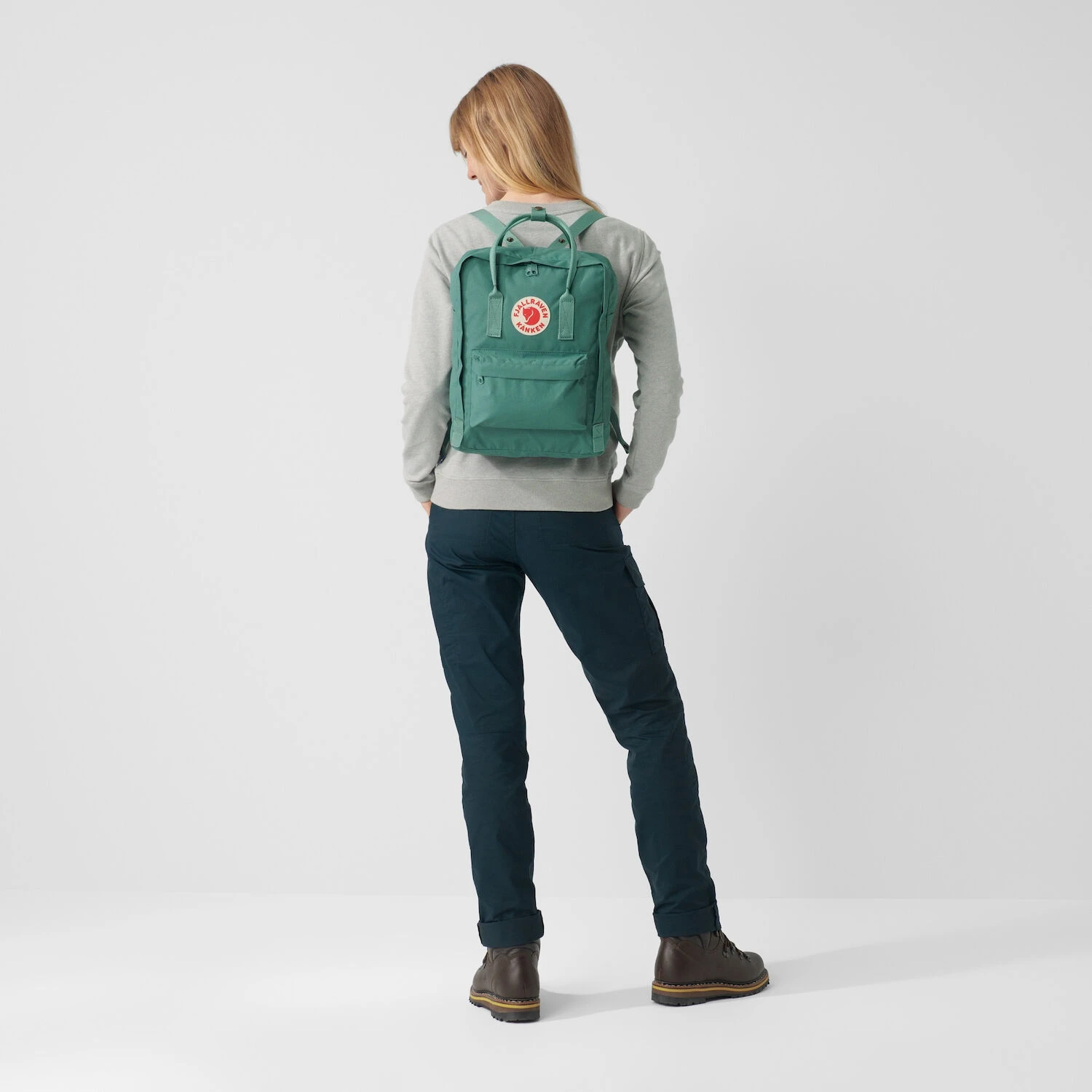 FJÄLLRÄVEN Fjällräven Kånken Rugzak - Arctic Green/spicy Orange 12 FJÄLLRÄVEN Fjällräven Kånken Rugzak - Arctic Green/spicy Orange - Afbeelding 12