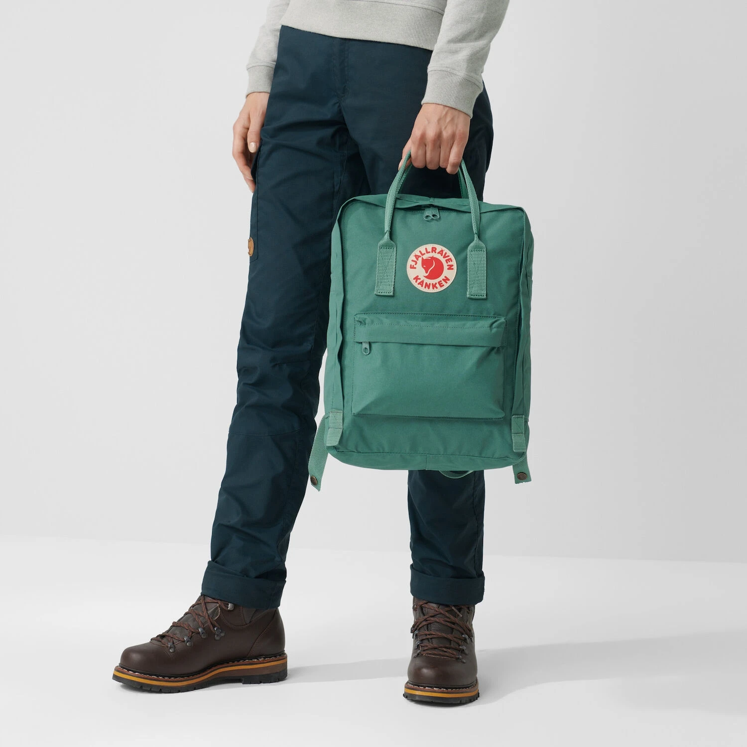 FJÄLLRÄVEN Fjällräven Kånken Rugzak - Arctic Green/spicy Orange 10 FJÄLLRÄVEN Fjällräven Kånken Rugzak - Arctic Green/spicy Orange - Afbeelding 10