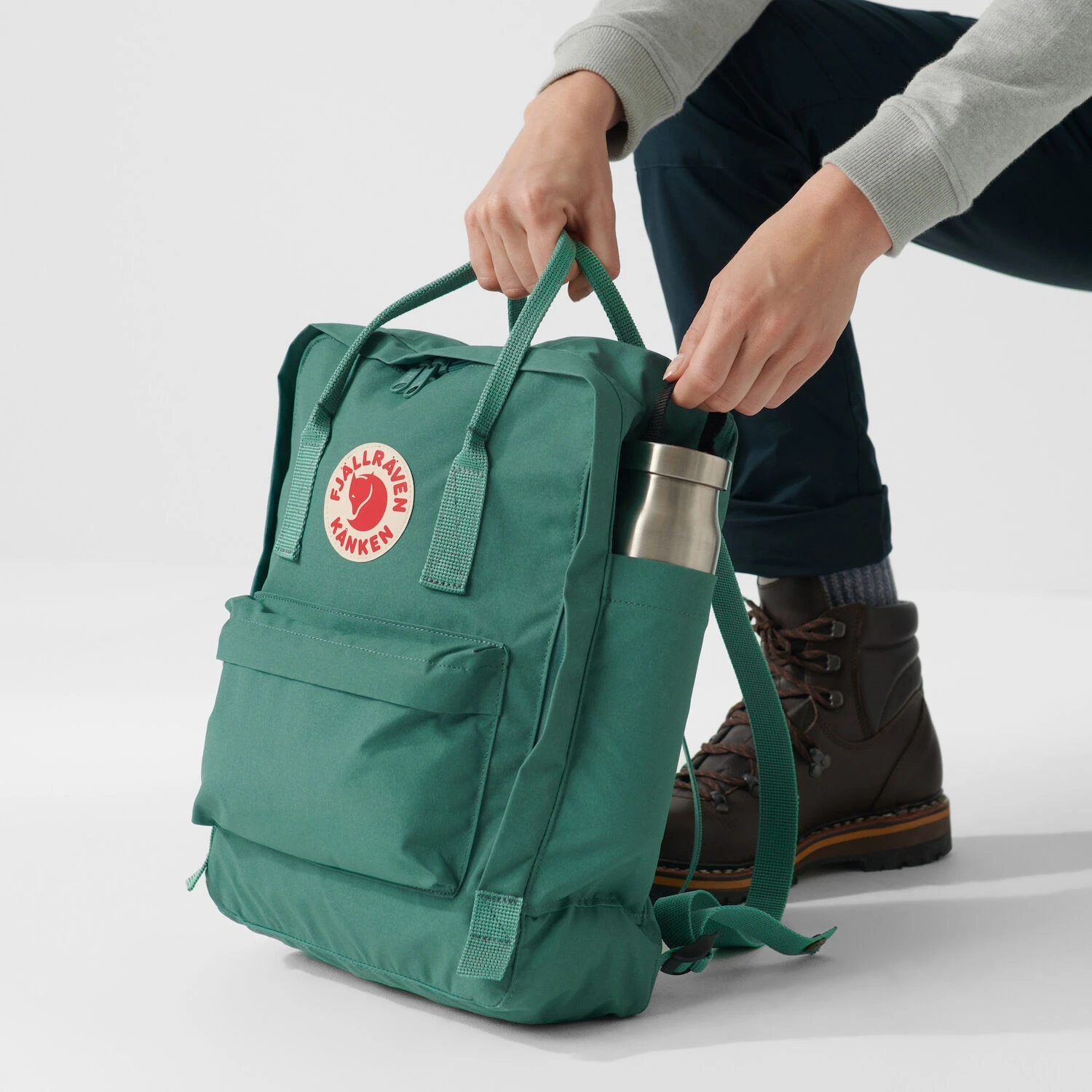 FJÄLLRÄVEN Fjällräven Kånken Rugzak - Frost Green/confetti Pattern 9 FJÄLLRÄVEN Fjällräven Kånken Rugzak - Frost Green/confetti Pattern - Afbeelding 9