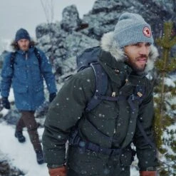 FJÄLLRÄVEN Fjällräven 1960 Logo Gebreide Muts - Grijs -Fjällräven fjaellraeven singi down jacket 2 1328668 1